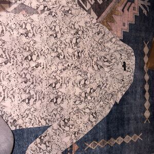 Notations Black and White Patterned Top